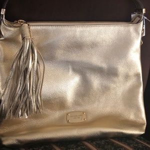 MICHAEL KORS GOLD HANDBAG NEW